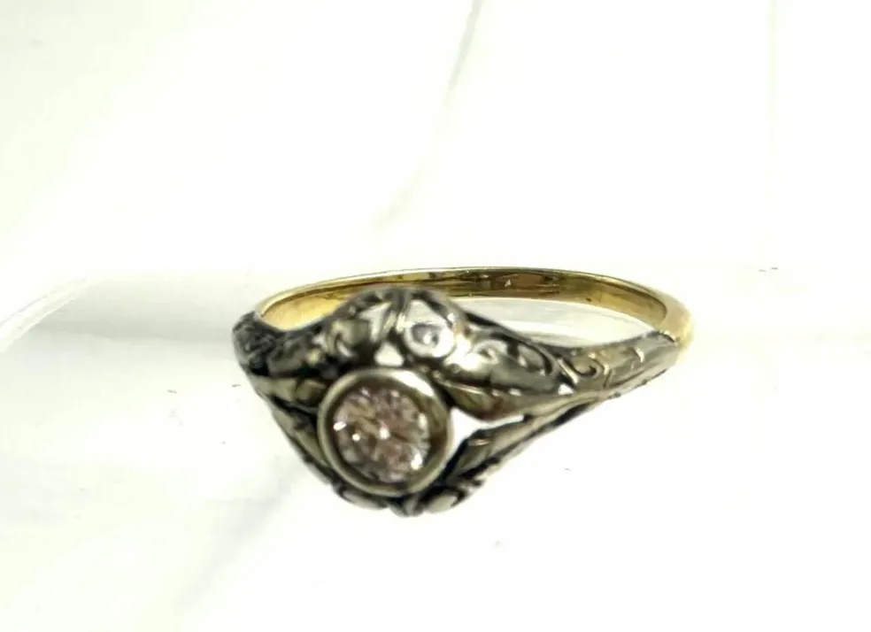 Bague diamant Jugendstil 1900
