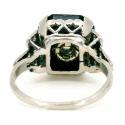 Bague Diamant Onyx Platine