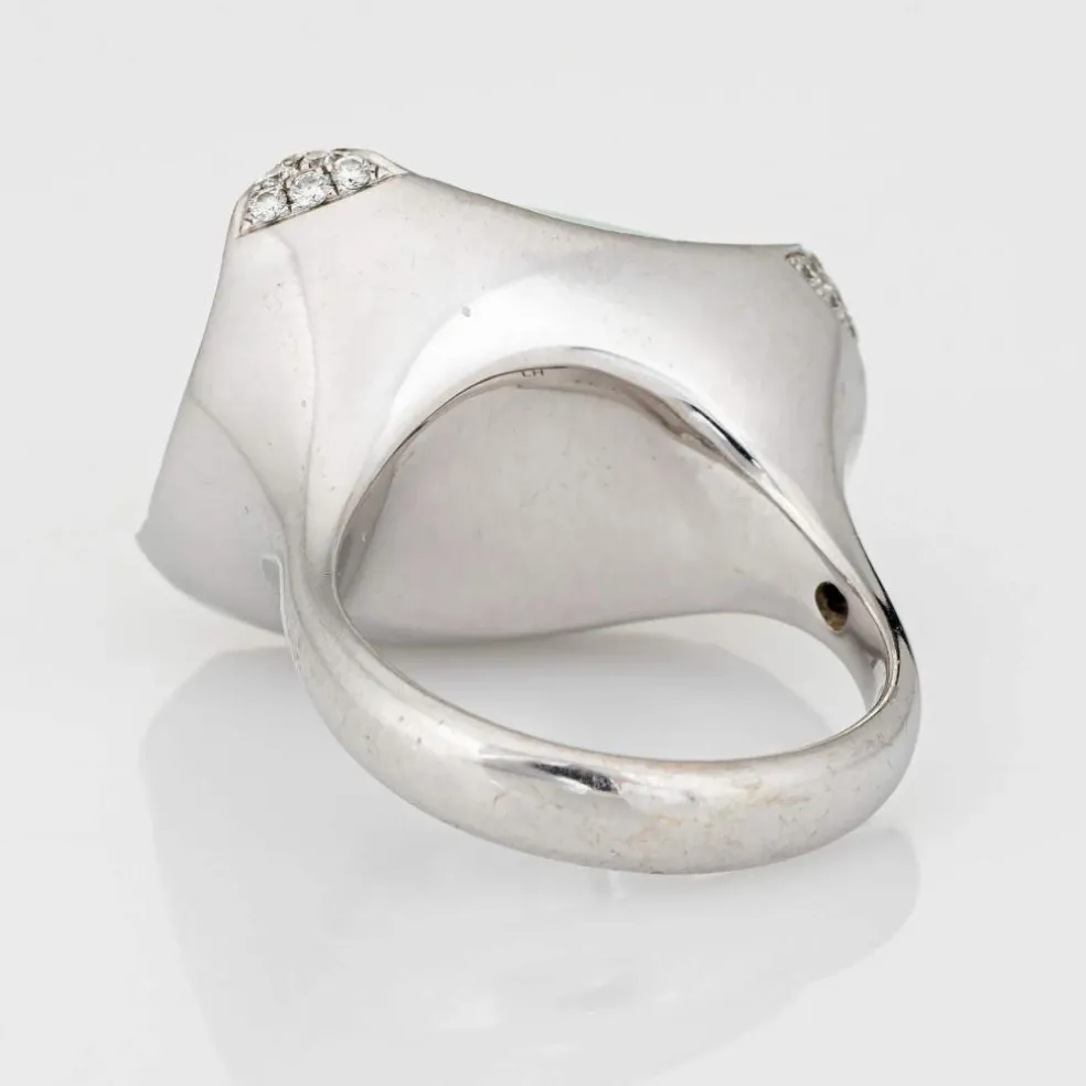 Bague diamant opale naturelle 10,64 ct
