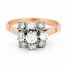 Bague, diamant, or