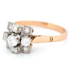 Bague, diamant, or