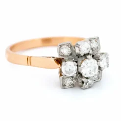 Bague, diamant, or