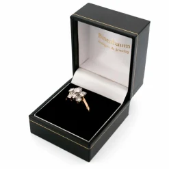 Bague, diamant, or