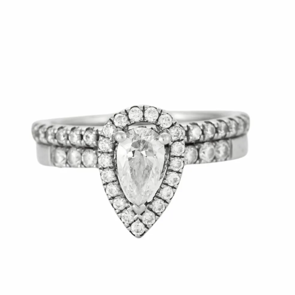 Bague Diamant poire 0.70ct