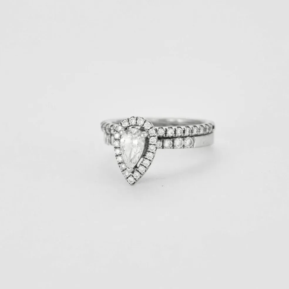 Bague Diamant poire 0.70ct