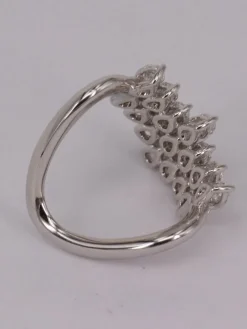 Bague diamant poires or blanc