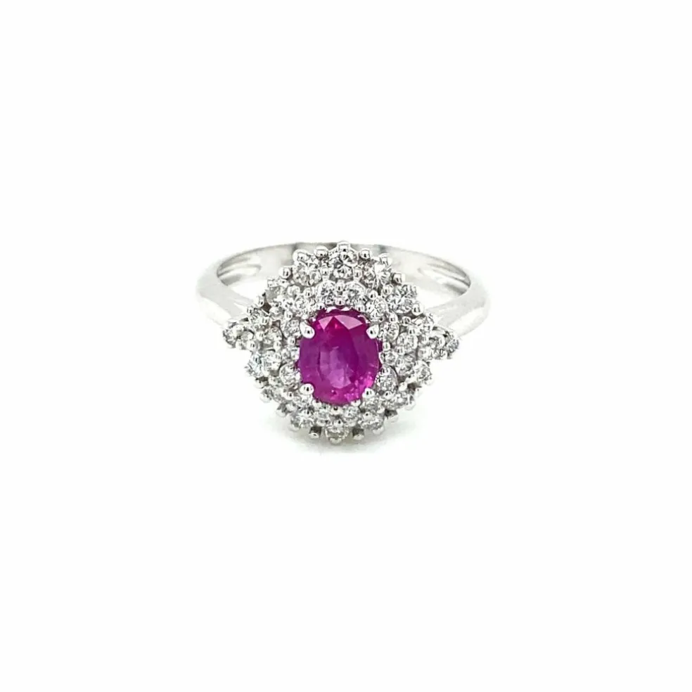 Bague Diamant Rubis