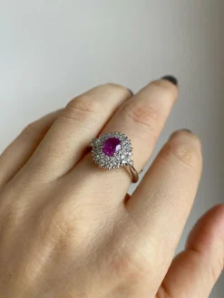Bague Diamant Rubis