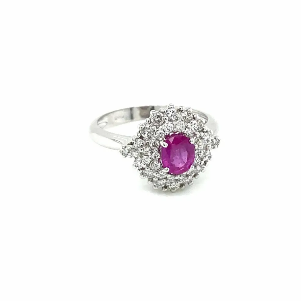 Bague Diamant Rubis