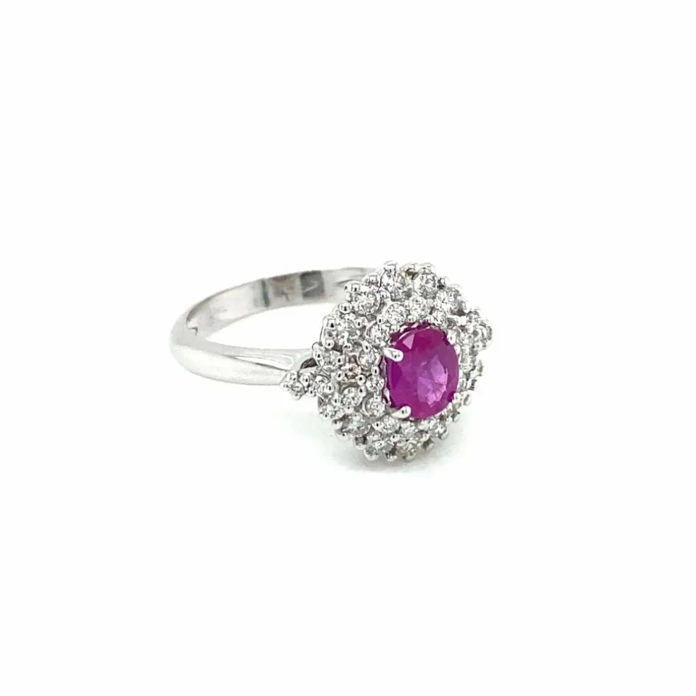 Bague Diamant Rubis