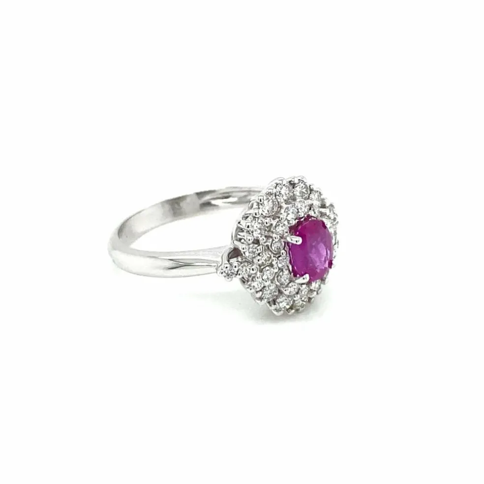 Bague Diamant Rubis