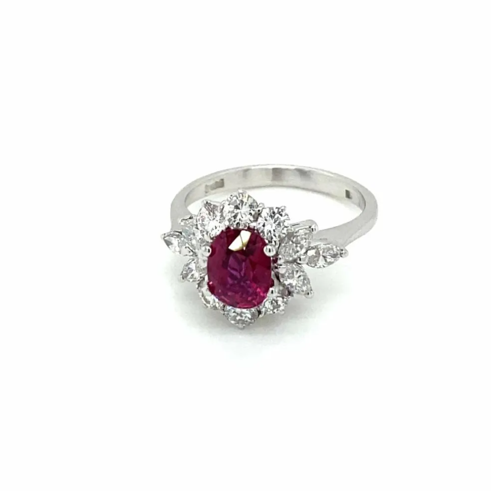 Bague Diamant Rubis