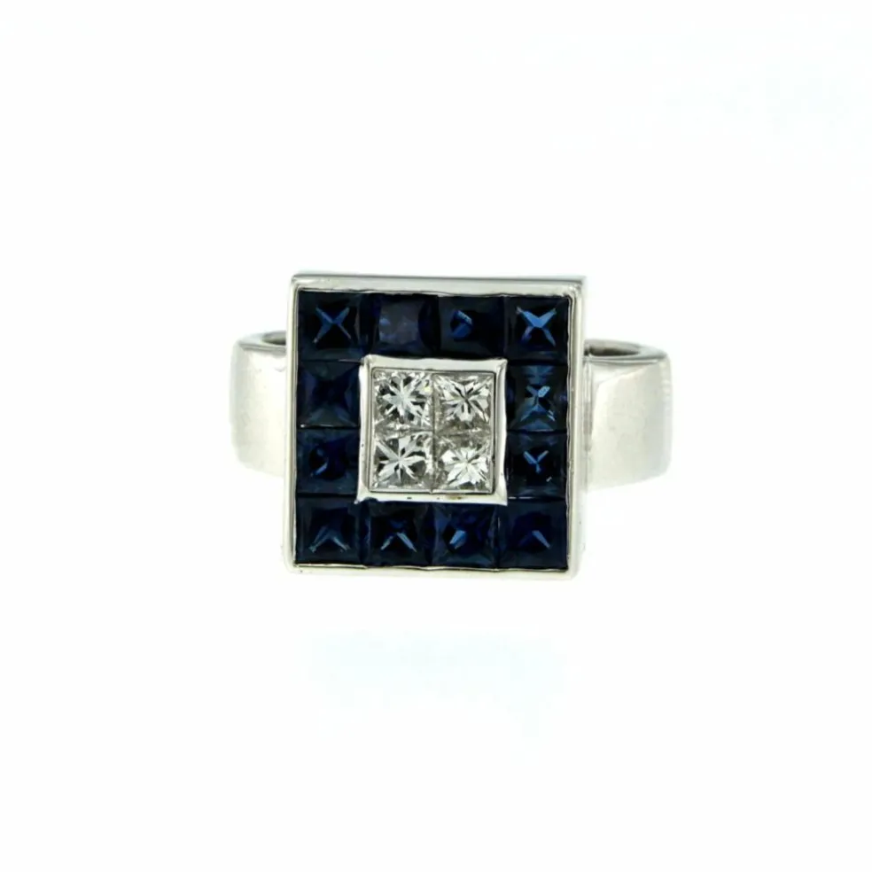 Bague Diamant Saphir
