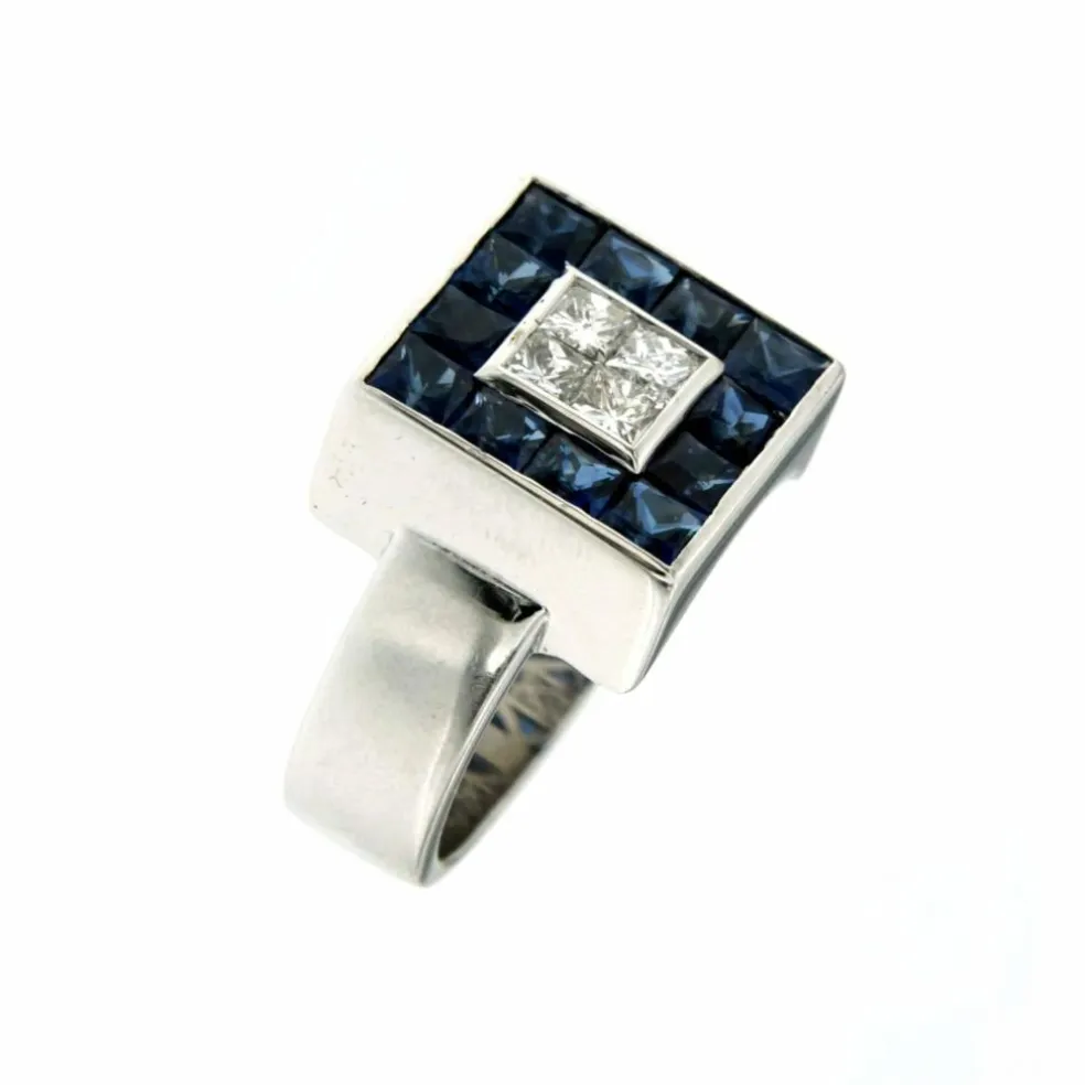 Bague Diamant Saphir