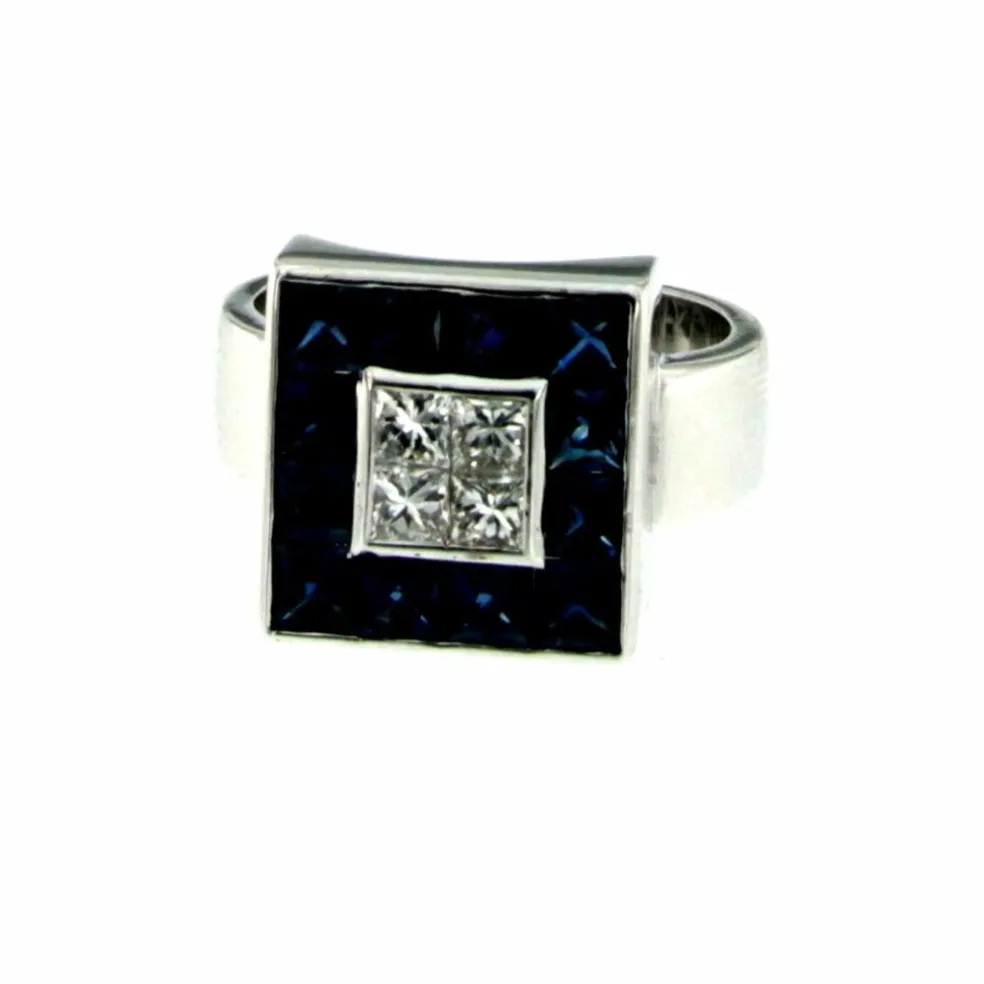 Bague Diamant Saphir