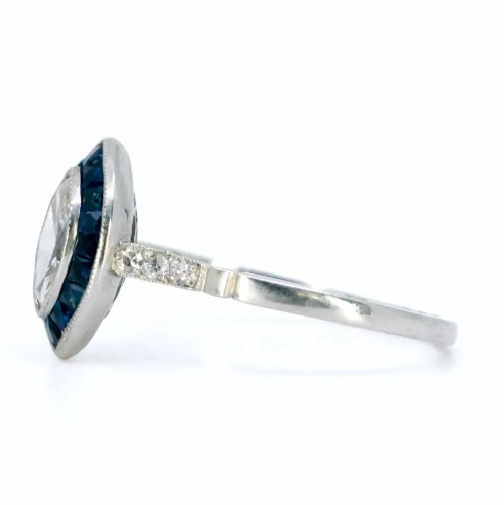Bague Diamant, Saphir