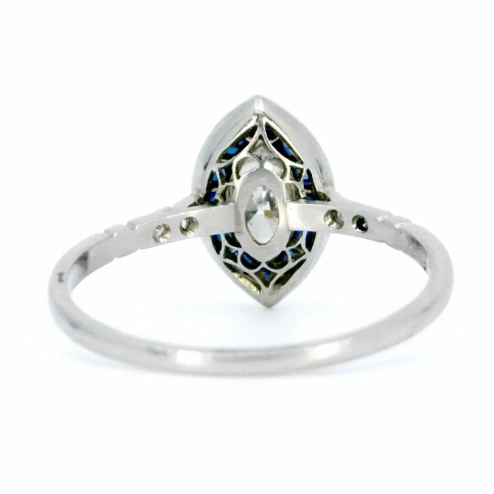 Bague Diamant, Saphir