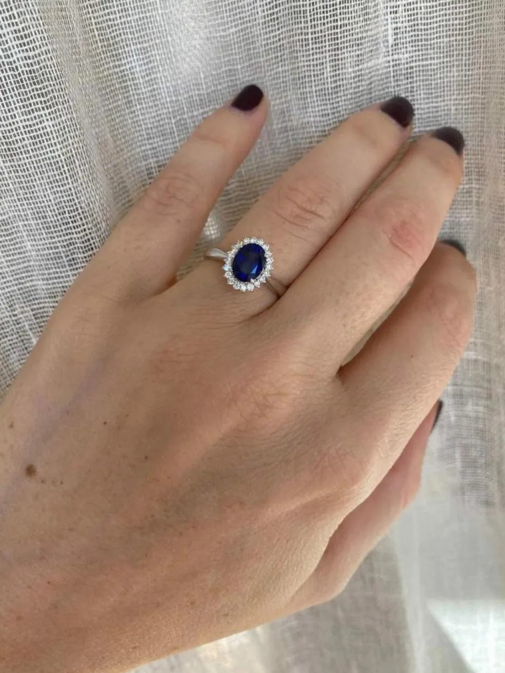 Bague Diamant Saphir