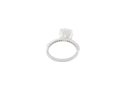 bague diamant solitaire 3.25 ct 52 en or blanc 18k certificat