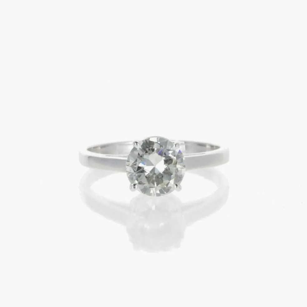 Bague Diamant Solitaire 1.27 Carats J/SI1 HRD