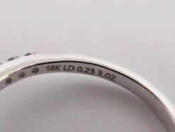 bague diamant solitaire 3.25 ct 52 en or blanc 18k certificat