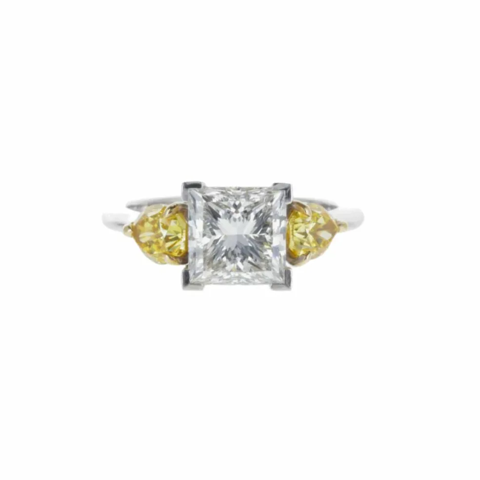 Bague Diamant Solitaire Taille Princesse 3.00 carats