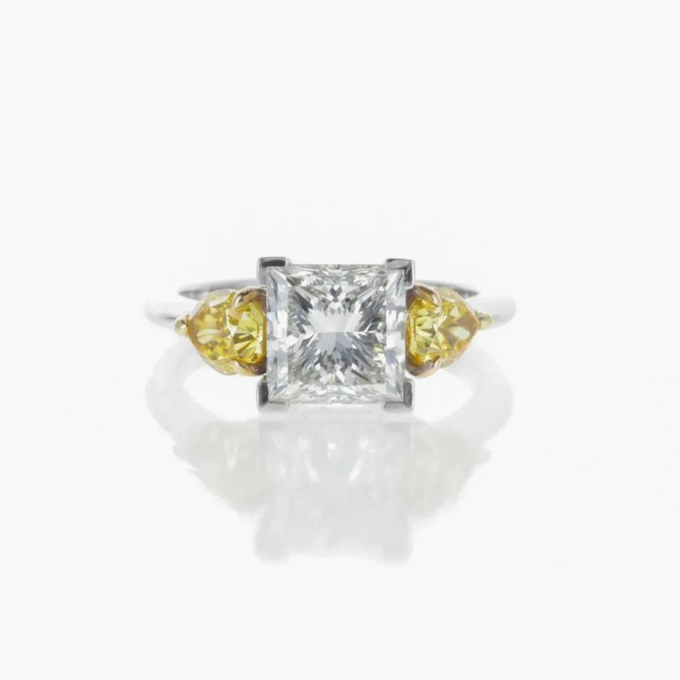 Bague Diamant Solitaire Taille Princesse 3.00 carats