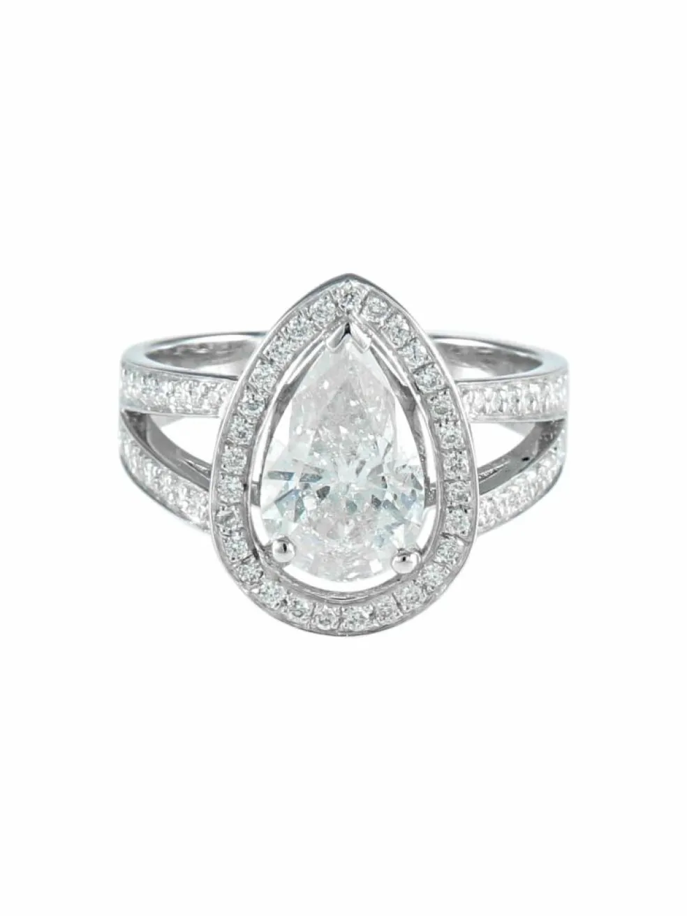 Bague Diamant taille Poire