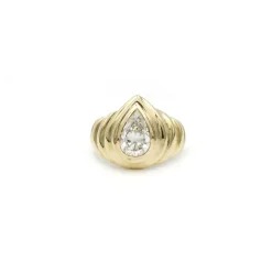Bague Diamant taille poire 1.21ct