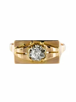 Bague diamant tank