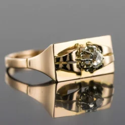 Bague diamant tank