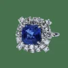 Bague diamant tanzanite