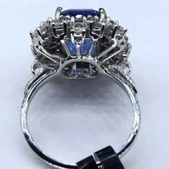 Bague diamant tanzanite