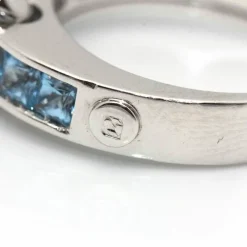 Bague Diamant Topaze Or blanc