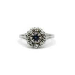 Bague Diamants & Saphir