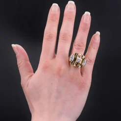Bague diamants ancienne années 40