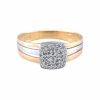 Bague Diamants Bicolore