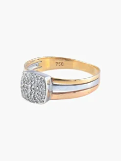 Bague Diamants Bicolore