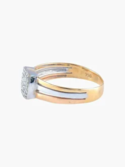 Bague Diamants Bicolore
