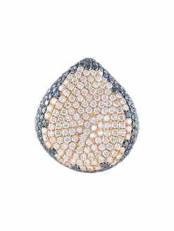 Bague Diamants champagne Diamants noirs