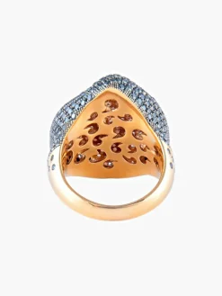 Bague Diamants champagne Diamants noirs