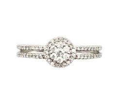 Bague Diamants Chaton Rond