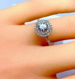 Bague diamants couleur G