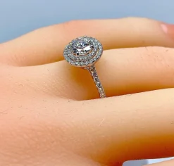 Bague diamants couleur G