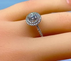Bague diamants couleur G