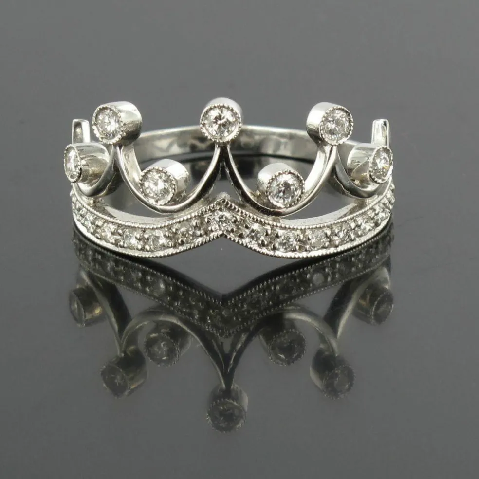 Bague Diamants Couronne