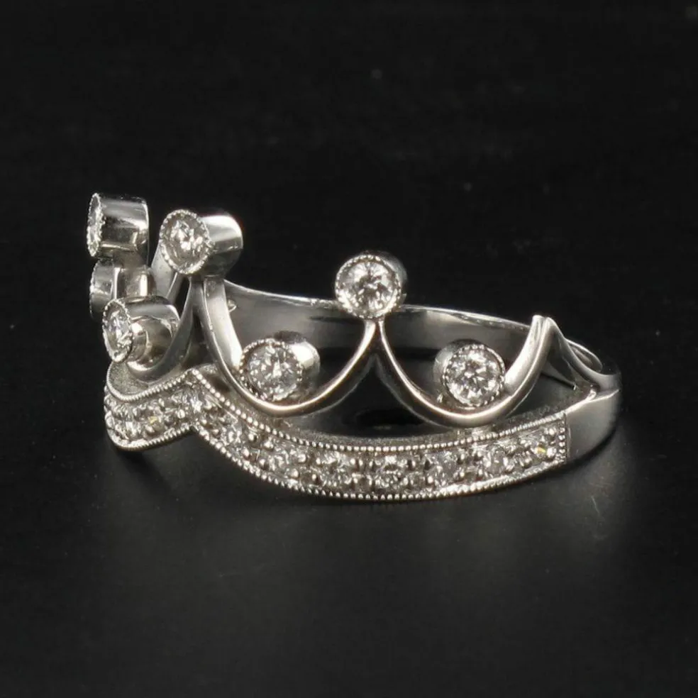 Bague Diamants Couronne