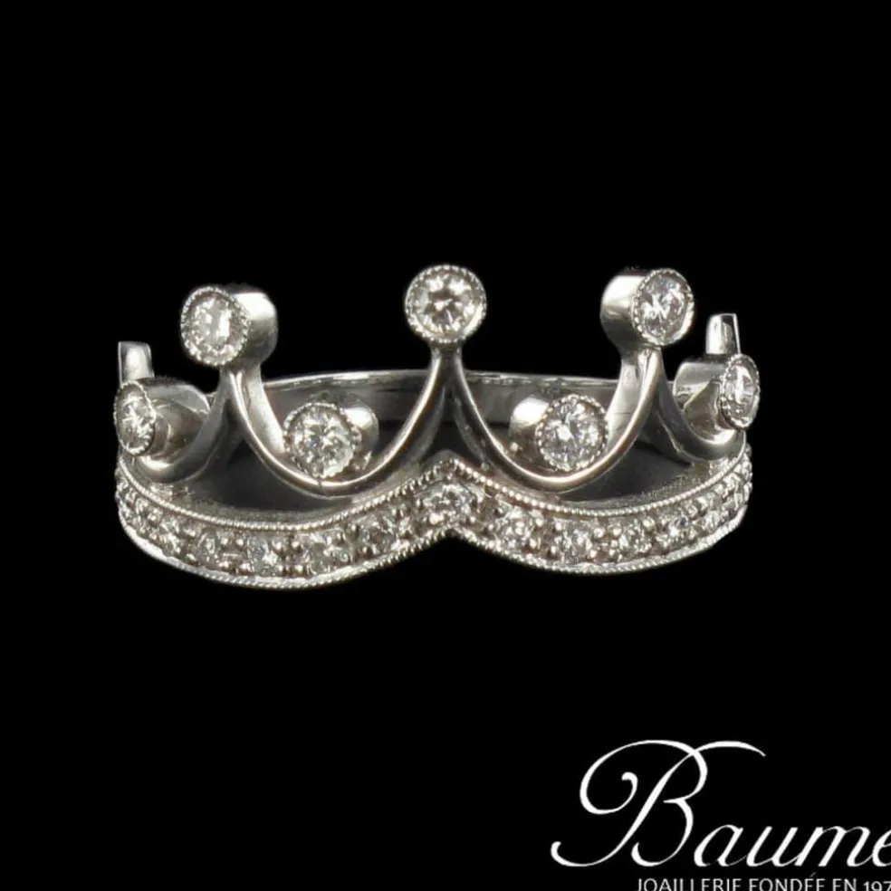 Bague Diamants Couronne