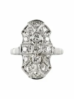 Bague diamants de style art déco