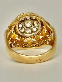 Bague diamants dôme